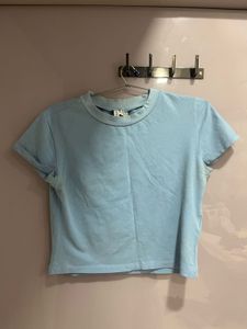 Light Blue Cotton T-Shirt