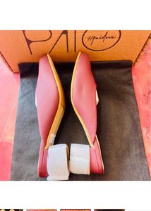 PAIO Amelia Maroon Mule Heels