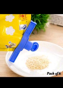 Pack of 6 Bag Clip with Spout