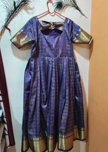 Purple Ethnic Dress with Gold Details(New unused)