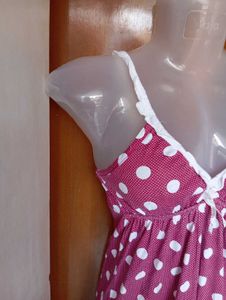 Cute Polka Dot Nightdress