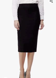 Solid Formal Pencil Skirt