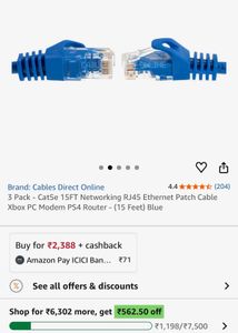 Ethernet Cable - New