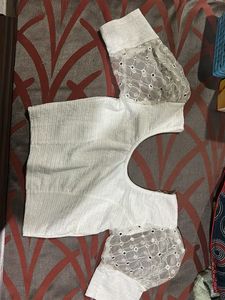 Elegant White Embroidered Blouse