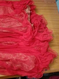 red long gown
