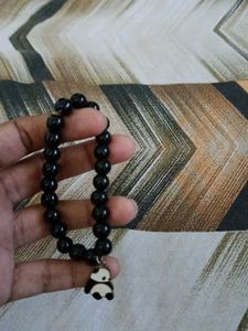 Panda Black Beads Bracelet For Girls