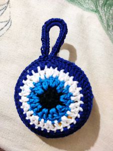 Handmade Crochet Evil Eye Charm