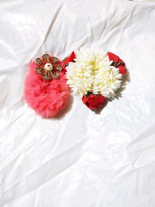Pink Red Hair Rubberband Combo Set Of 2...🌺