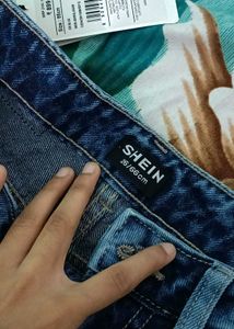 Shein Fly Detail Jeans