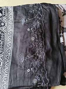 Embroidery work cotton dress material