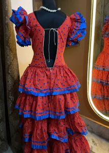 Red Polka Dot Tiered Dress