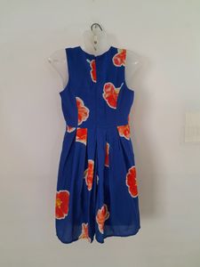 Blue Printed Dress (Women's)