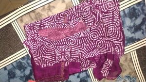 Purple Printed Saree