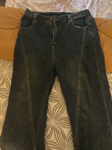 washed vintage blue jeans