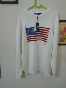 NEW Polo Ralph Lauren Sweater with Flag