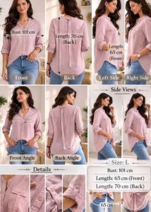 Dusty Rose Long Sleeve Tunic Top