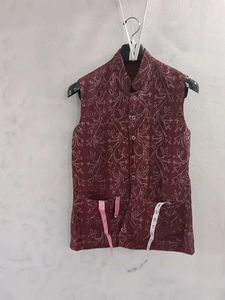 Men's Embroidered Nehru Jacket