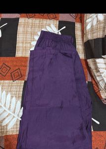 Elegant Purple Embroidered Kurta Set