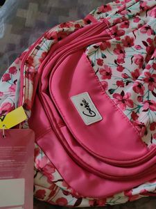 Genie Pink Floral Backpack new with tag