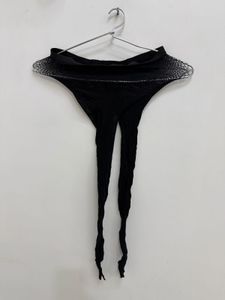 Shein Black Sheer Tights with Sparkle Detail
