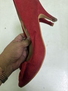 Red Heels with Bow