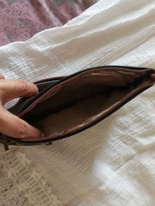 Embroidered Floral Wristlet Wallet