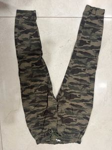 Camo Drawstring Cargo Pants