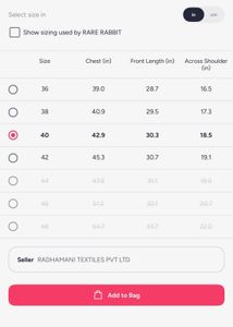 2 Rare Rabbit Shirts(Size-40,M)