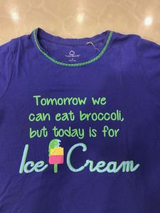 Fun "Ice Cream Today" Graphic T-Shirt