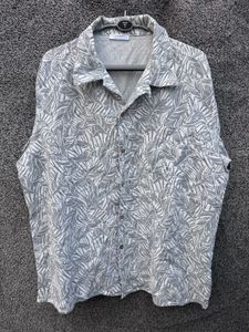 Palm Leaf Print Casual Shirt