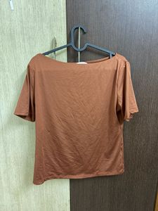 H&amp;M Boat-Neck Microfibre Top