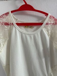 White lace dress