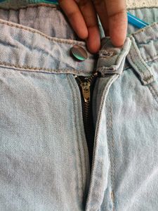 High Waist Light Blue Denim