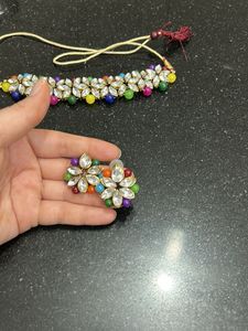 Designer Choker Necklace &amp; Earring Set