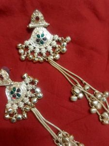 Ethnic Silver Jhumka Earrings with Bells