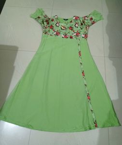 ALC floral Printed Women Umbrella kurti XL