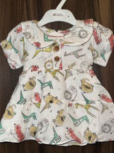 Cute Animal Print Baby Dress