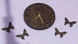 Wall Clock-001 Wenge 25x25cm