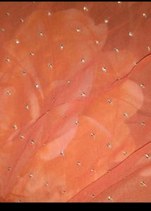 Embroidered Coral Hand Work Premium Saree