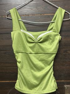 coquette sea green top