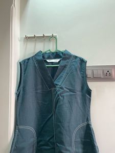 Stylish Sleeveless Dark Green Dress