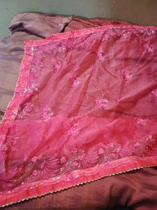 embroidery saree with boluse