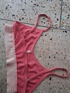 Coral Pink Sports Bra