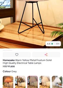 Warm Yellow Metal Solid High Quality electric lamp