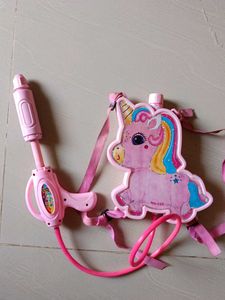 Unicorn Water Gun Backpack Toy