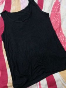 Black Sleeveless Tank Top