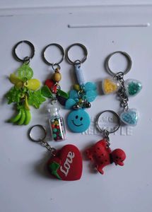 Cute Keychain Collection 6 pcs set
