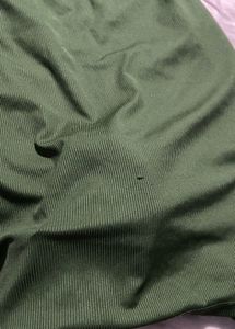 Green Shirt Ruched Dress
