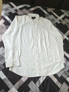 premium Cream Tessel febric Party Wear Shirt