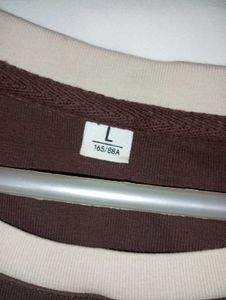 Brown Graphic Sleeveless Top